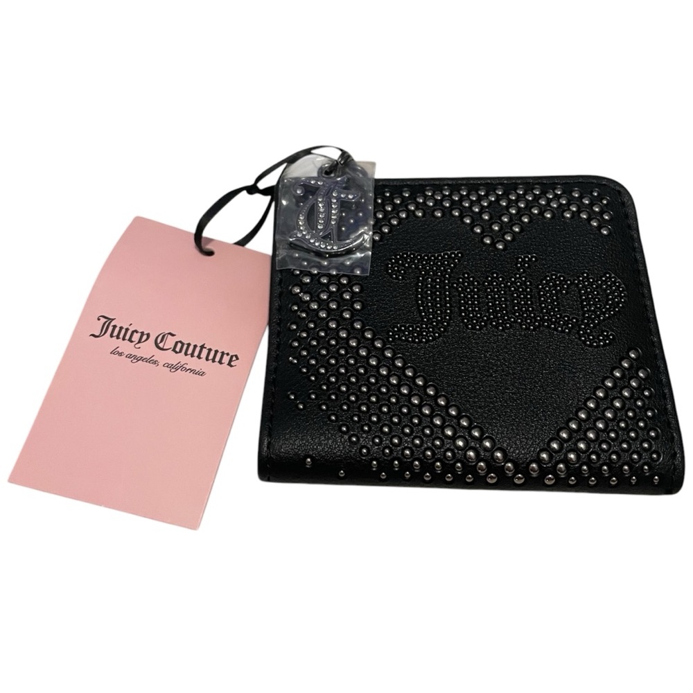 NWT Juicy Couture Small Zip Around Black Wallet